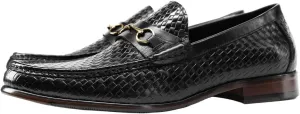 Mens Backless Slip On Shoes Round Toe Lug Sole Non-Slip Lace-Up Business Leather Shoes