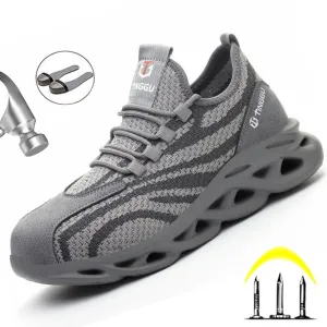 Men's Boots Male Work Sneakers Lightweight Safety Shoes