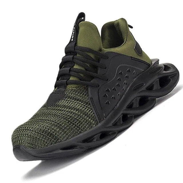 Men's Boots Male Work Sneakers Lightweight Safety Shoes
