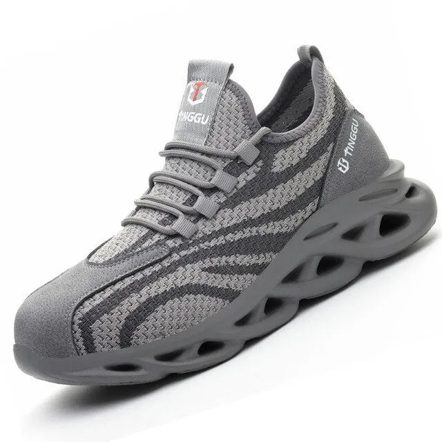 Men's Boots Male Work Sneakers Lightweight Safety Shoes