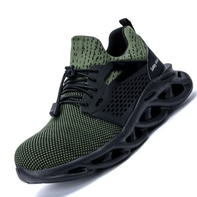 Men's Boots Male Work Sneakers Lightweight Safety Shoes
