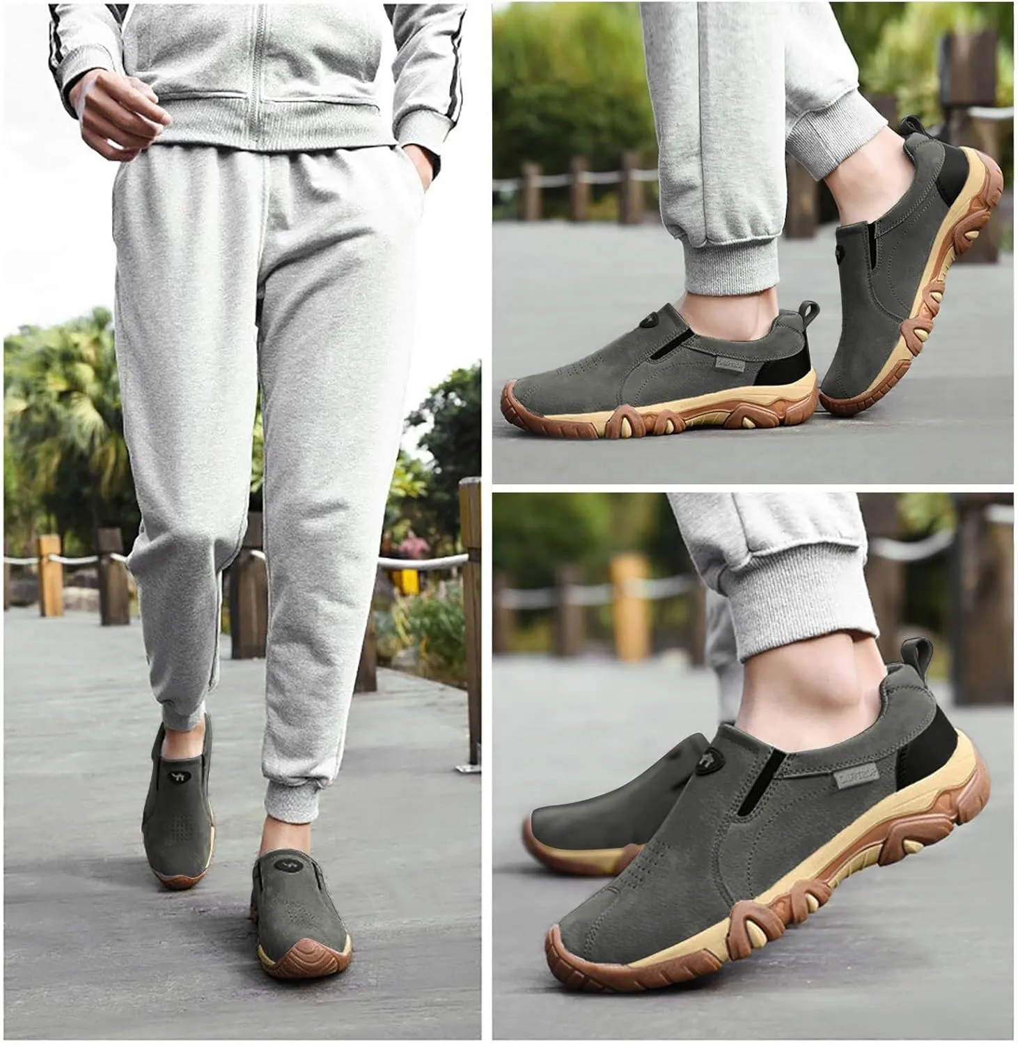 Men's Breathable Soft Suede Plain Casual Mountaineering Leisure Sports Shoes Lite Adapt Sneaker Men's