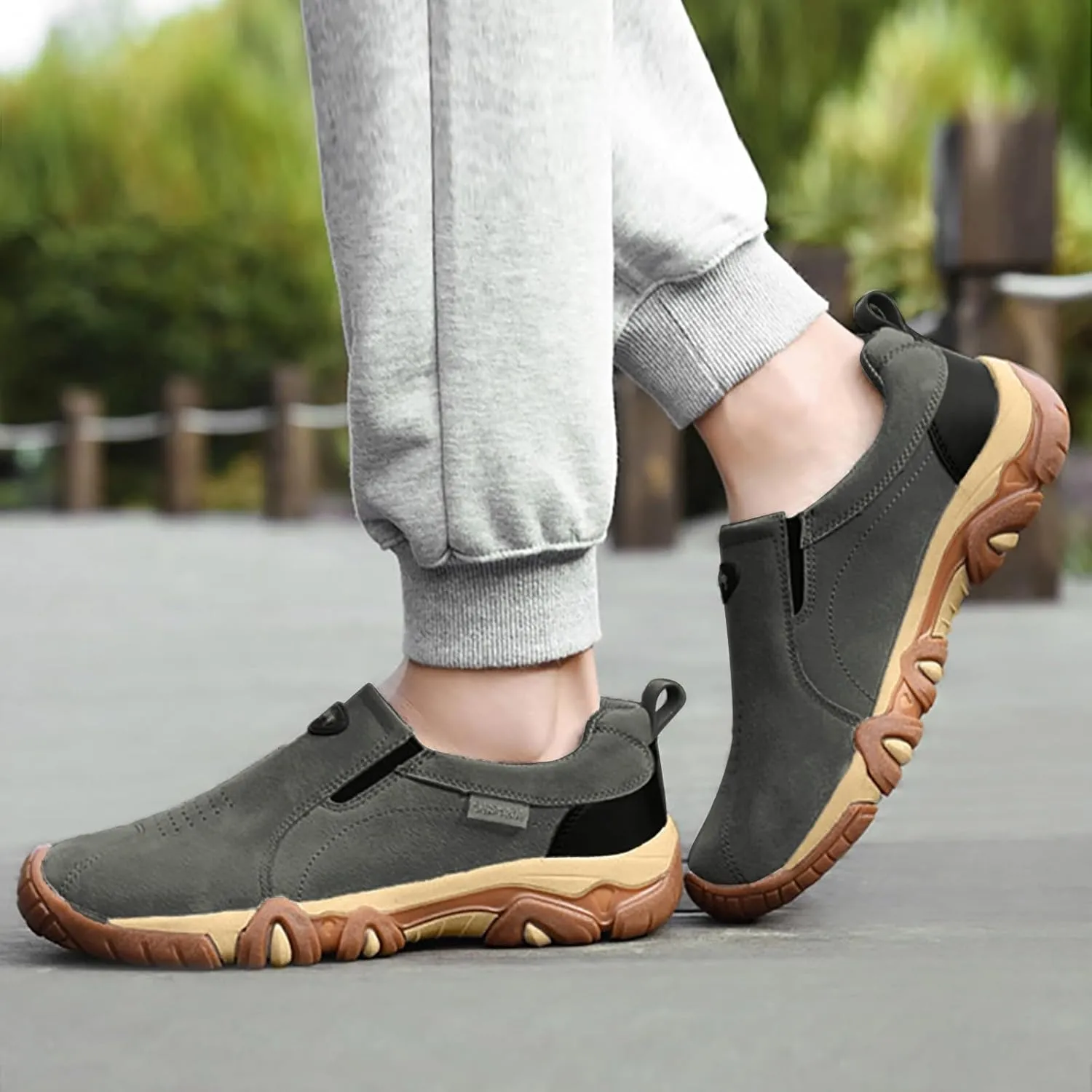 Men's Breathable Soft Suede Plain Casual Mountaineering Leisure Sports Shoes Lite Adapt Sneaker Men's