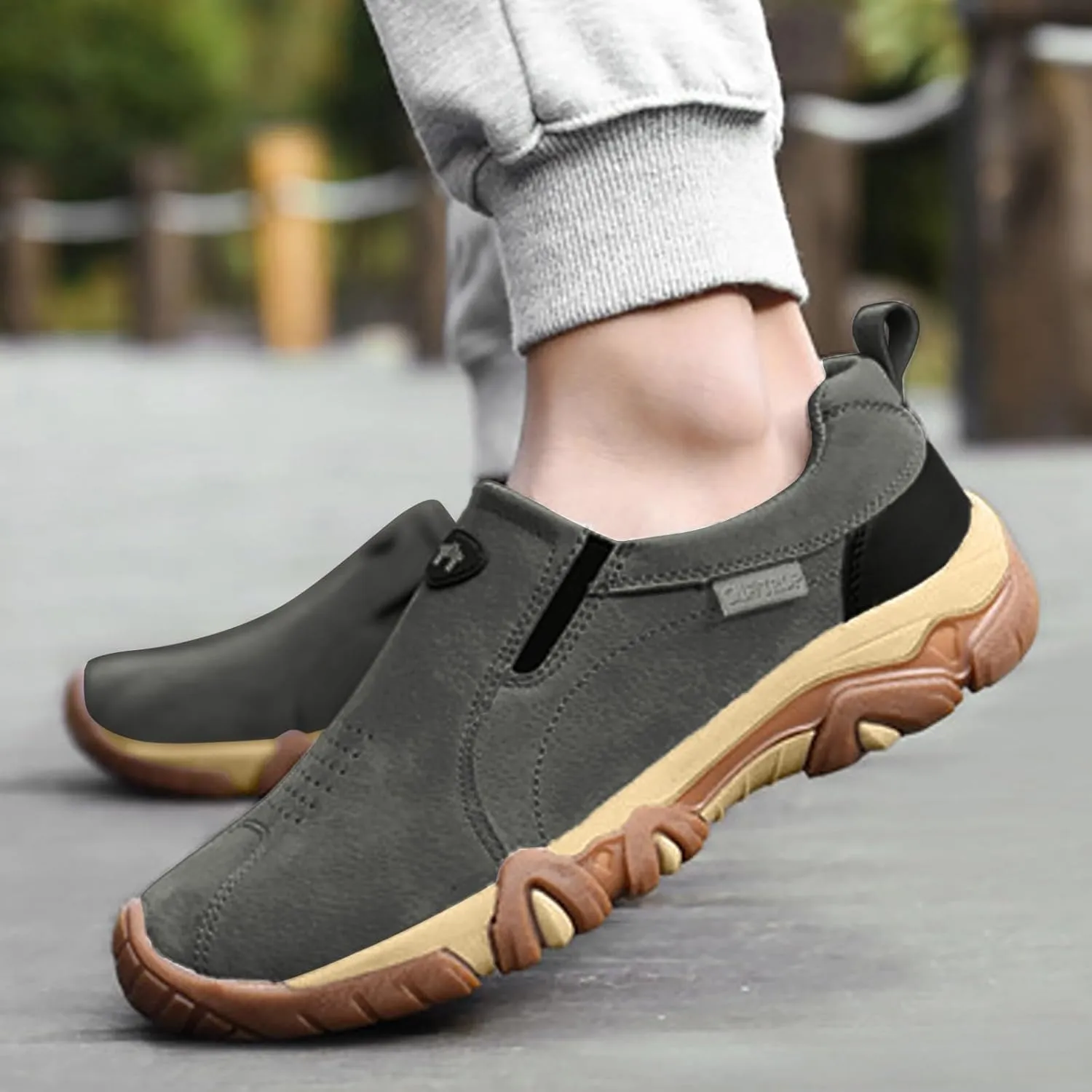 Men's Breathable Soft Suede Plain Casual Mountaineering Leisure Sports Shoes Lite Adapt Sneaker Men's