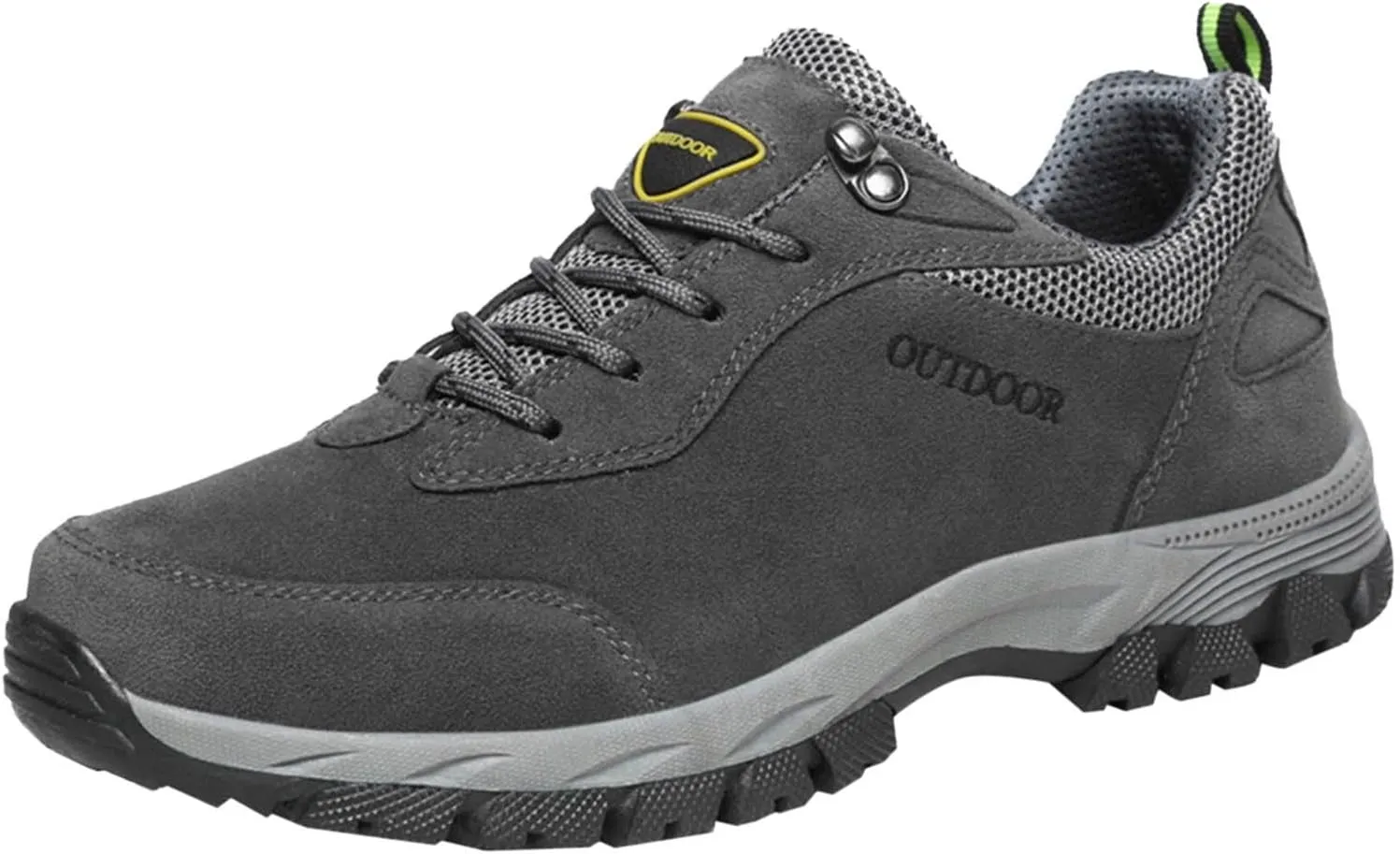 Men's Breathable Stretch Workout Shoes Lace Up Comfortable Light-Weight Shoe Arch Support Walking Shoes for Men