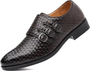 Men's Business Attire Casual Shoes British Pointed Solid Color Lace Up Leather Shoes Mens Casual Shoes 10