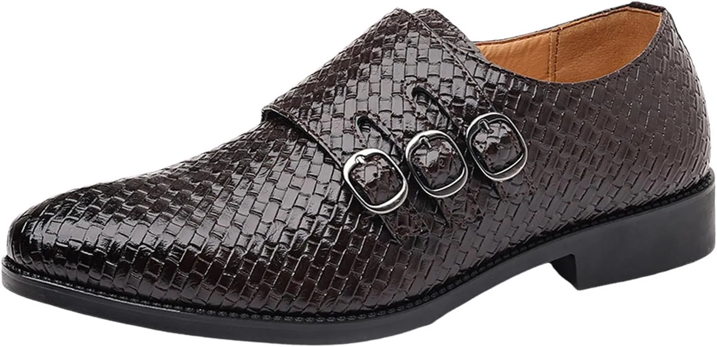 Men's Business Attire Casual Shoes British Pointed Solid Color Lace Up Leather Shoes Mens Casual Shoes 10