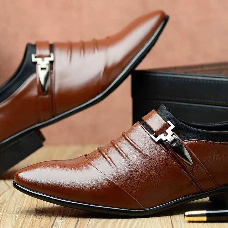 Men's Business Breathable Leather Shoes