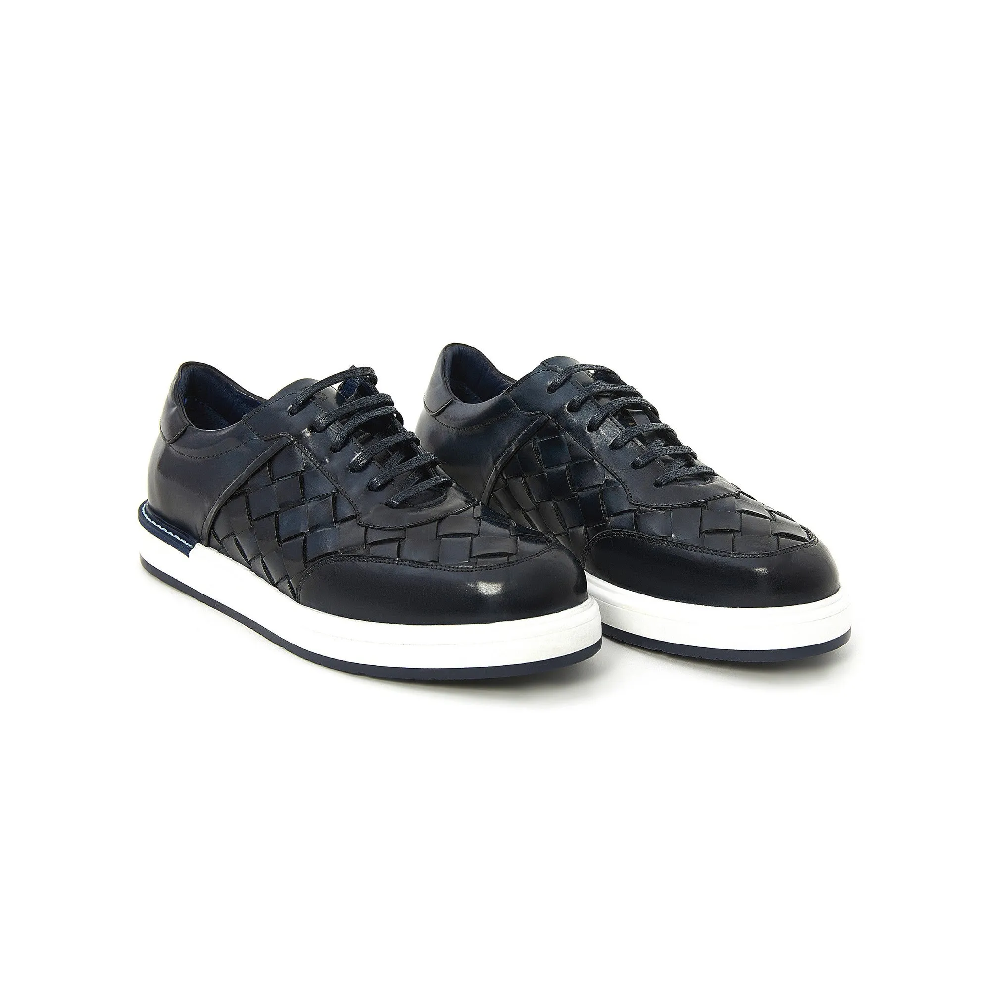 Men's Calf Leather Handcrafted Sneakers M8018