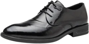 Men's Cap Toe Oxford Dress Shoes Sleek Formal Footwear with Cushioned Insole for Corporate Events & Evening Parties