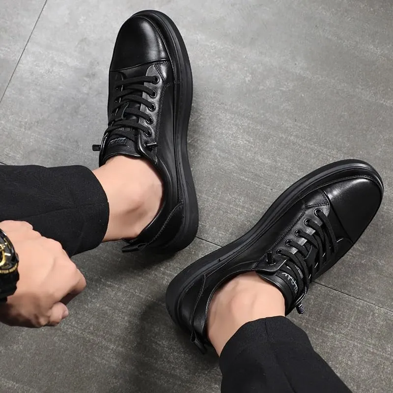 Mens Casual Dress Fashion Walking Sneakers Work Lightweight Soft Sole Hand Business Formal Derby Shoes