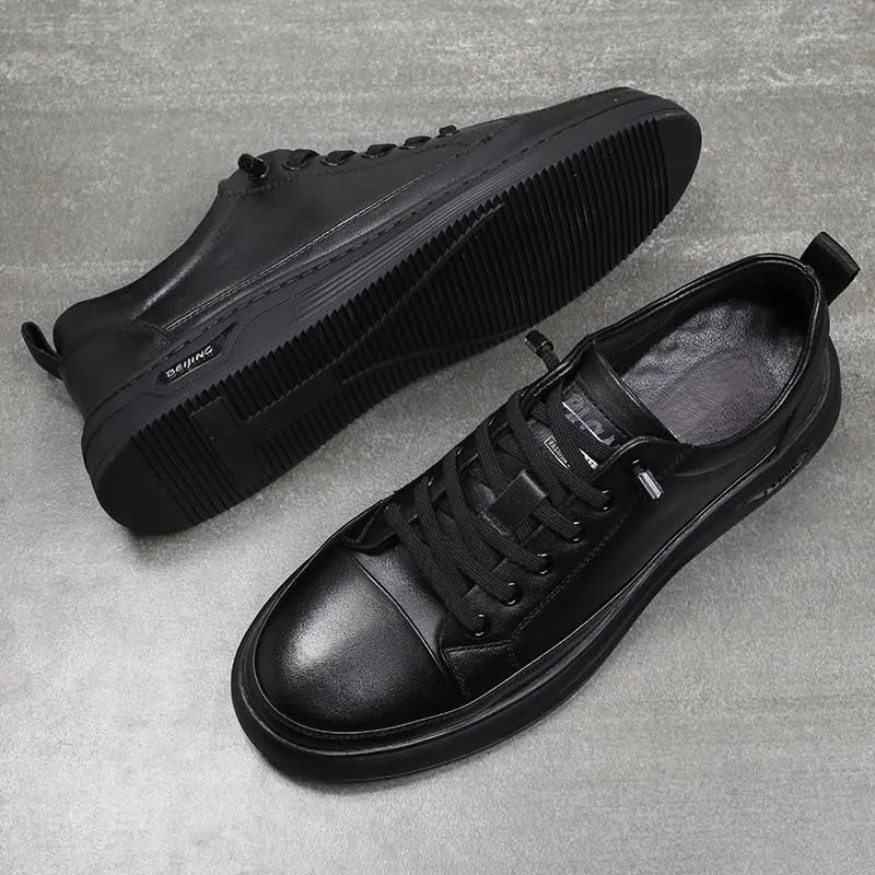 Mens Casual Dress Fashion Walking Sneakers Work Lightweight Soft Sole Hand Business Formal Derby Shoes