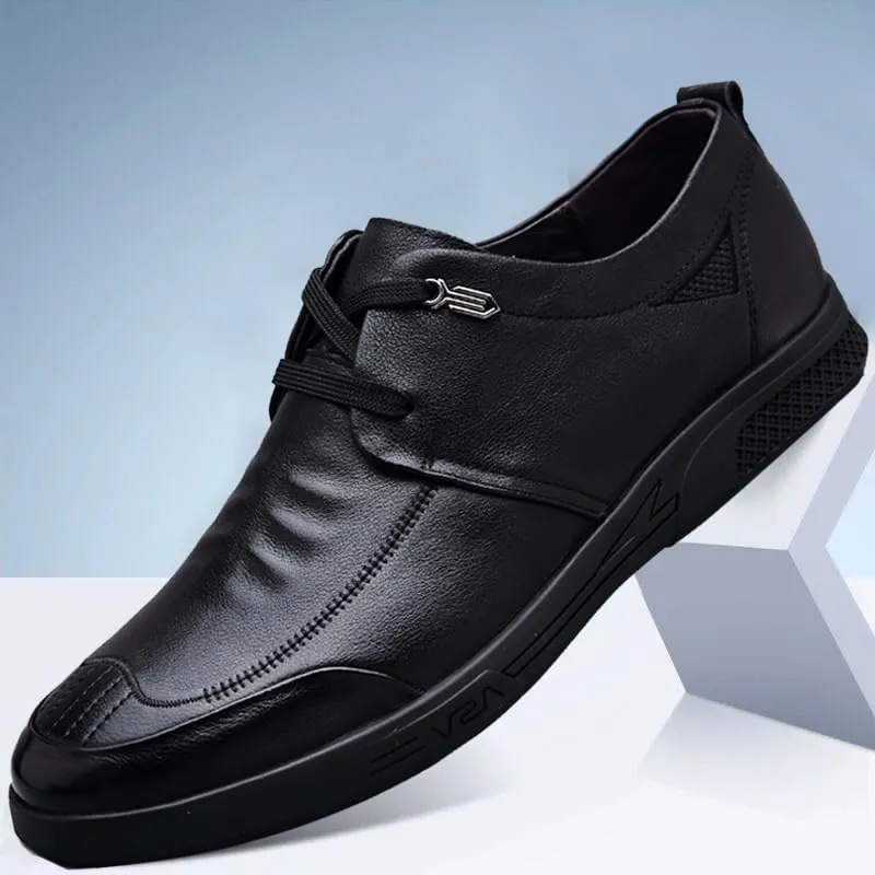 Men's Casual Genuine Leather Flats Soft Driving Walking Loafer Shoes Mens Dress Shoes for Weddings, Parties, Work, Church, Pro