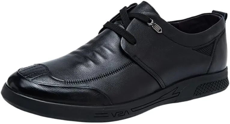 Men's Casual Genuine Leather Flats Soft Driving Walking Loafer Shoes Mens Dress Shoes for Weddings, Parties, Work, Church, Pro