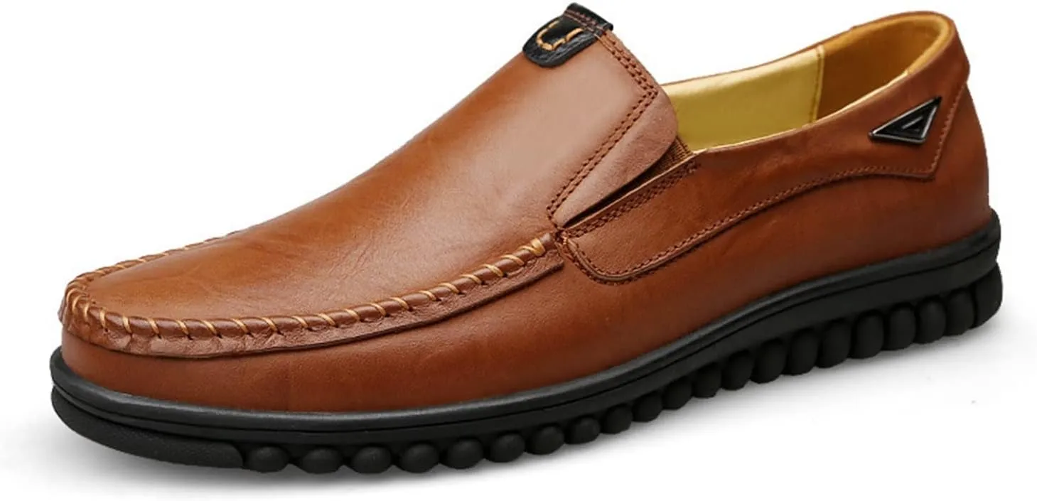 Men's Casual Leather Shoes Business All-Match Comfortable Genuine Leather Shoes