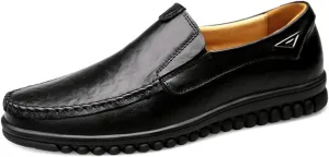 Men's Casual Leather Shoes Business All-Match Comfortable Genuine Leather Shoes
