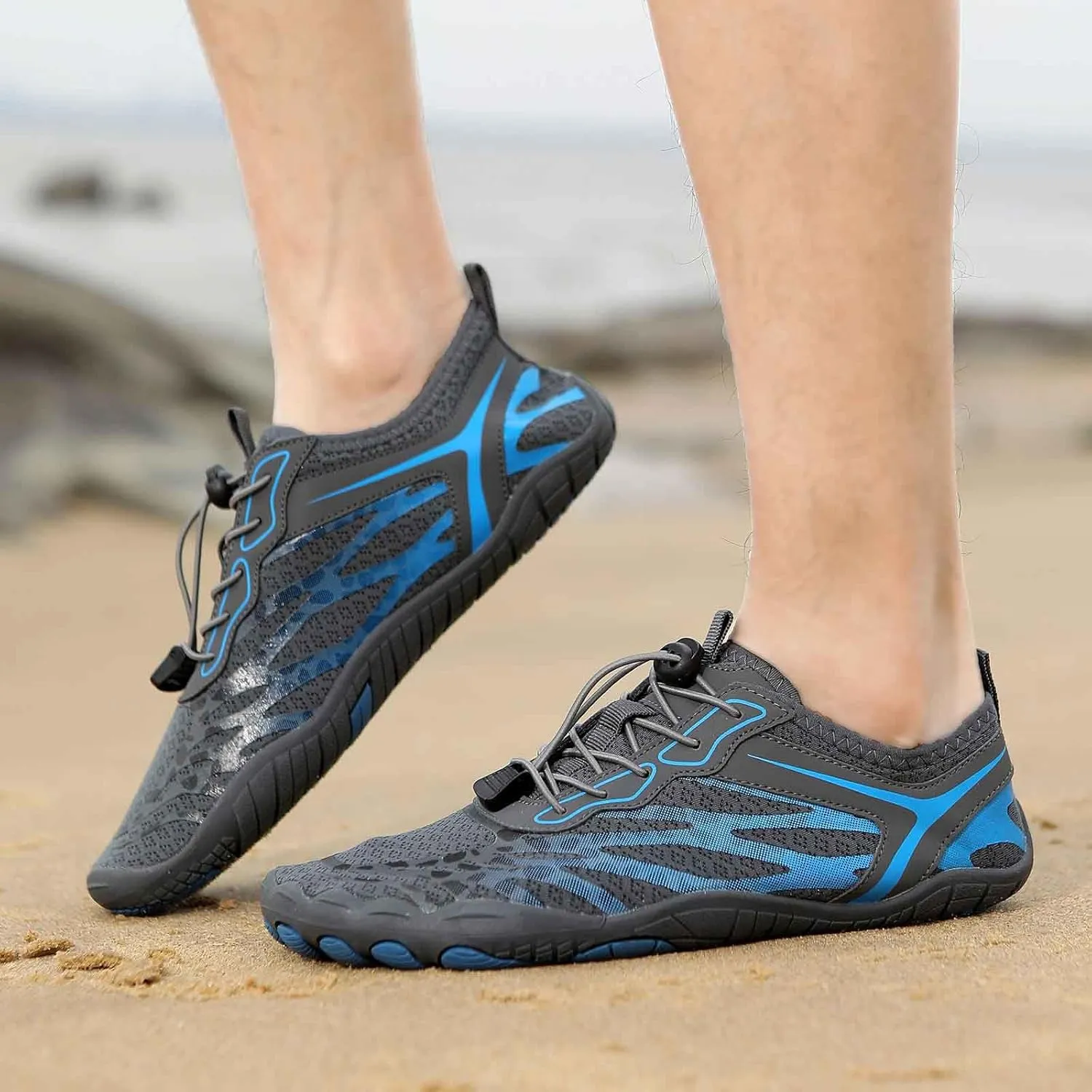 Men's Casual Sneakers Walking Running Hiking Slip On Low Top Lightweight Breathable Work Sneaker Boots for Men