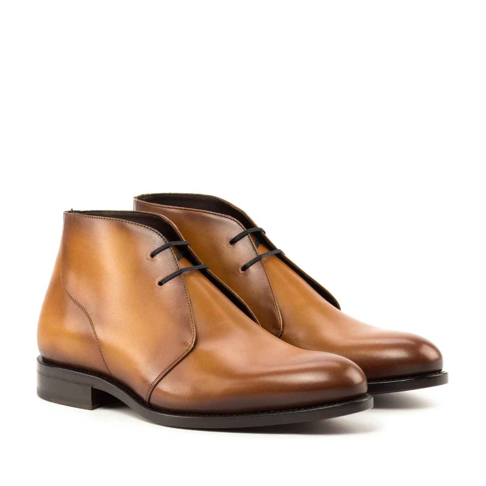 Men's Chukka Leather Boots Wide Plus Size 6011