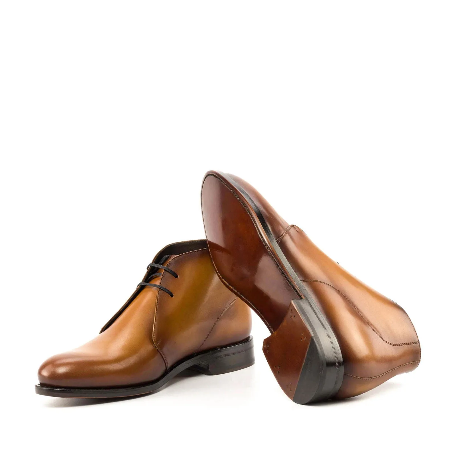 Men's Chukka Leather Boots Wide Plus Size 6011