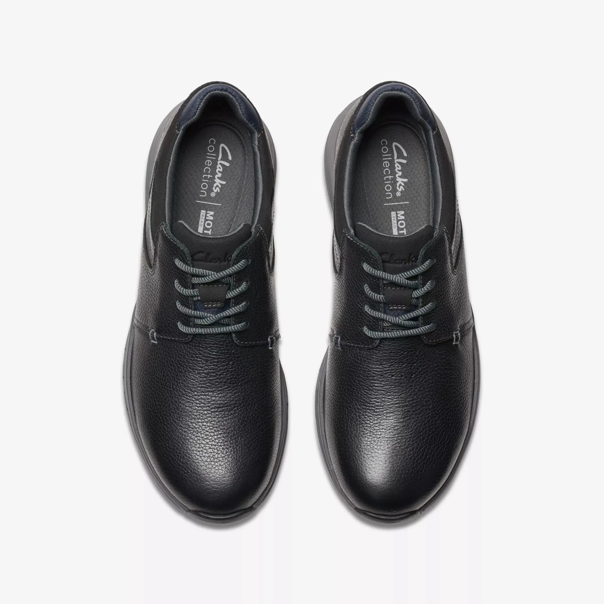 Men's Clarks Motion Trek PT Wide Leather Shoe