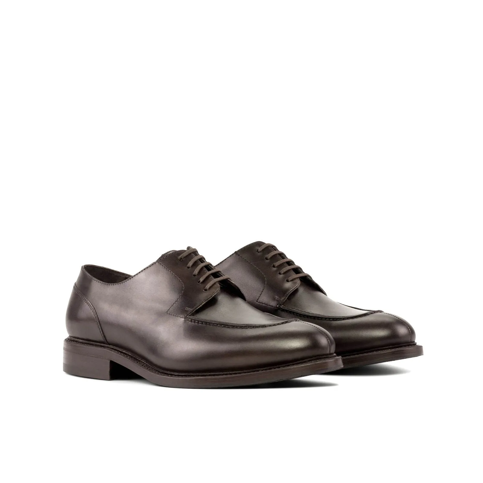 Men's Derby Split Toe Leather Shoes Wide Plus Size 5920