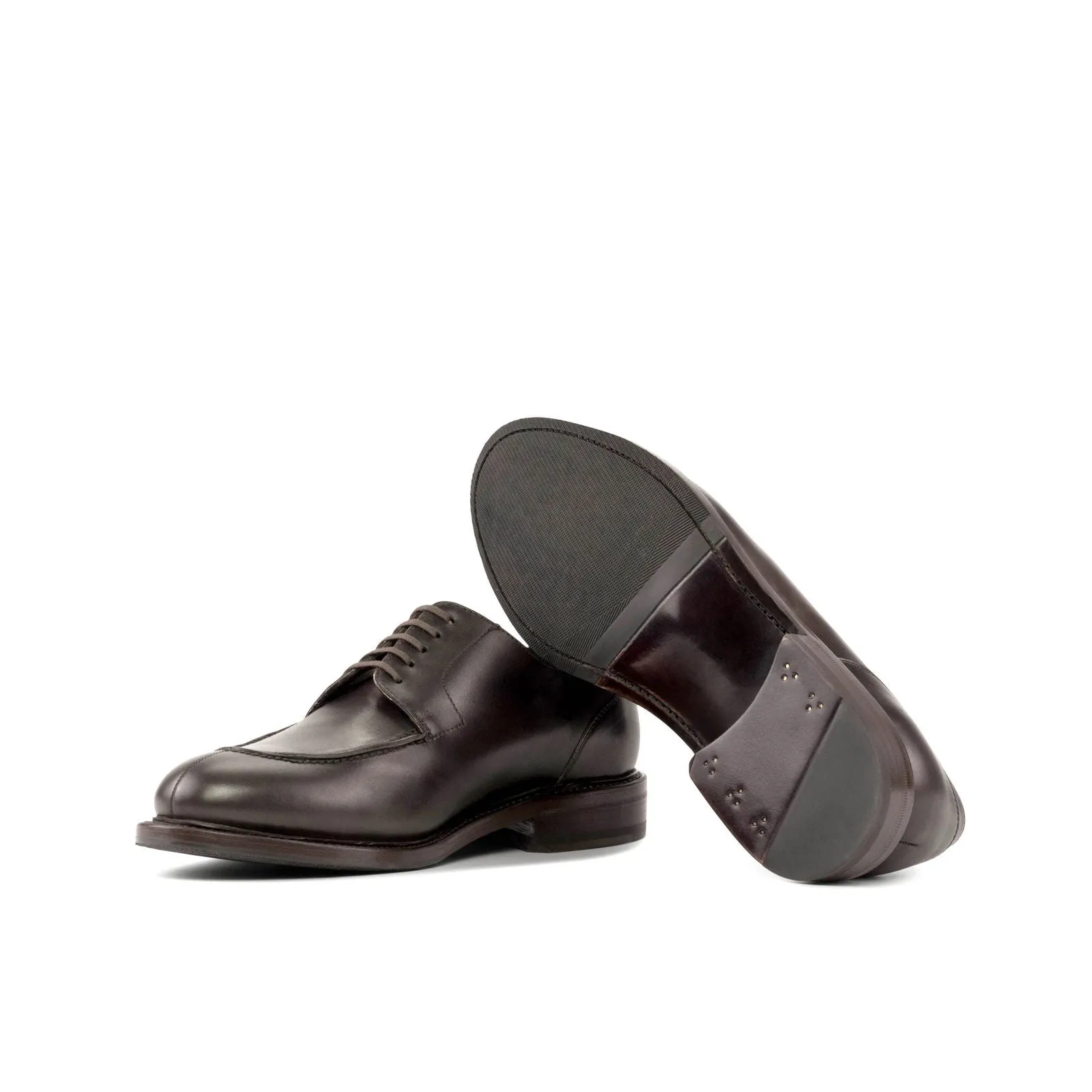 Men's Derby Split Toe Leather Shoes Wide Plus Size 5920