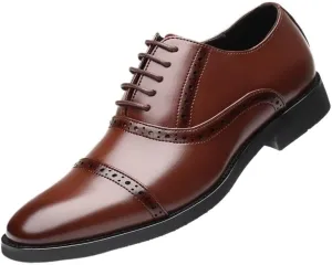 Men's Double Monk Strap Fashion Luxury Lace Up Formal Business Shoes Men Breathable Oxford Shoes