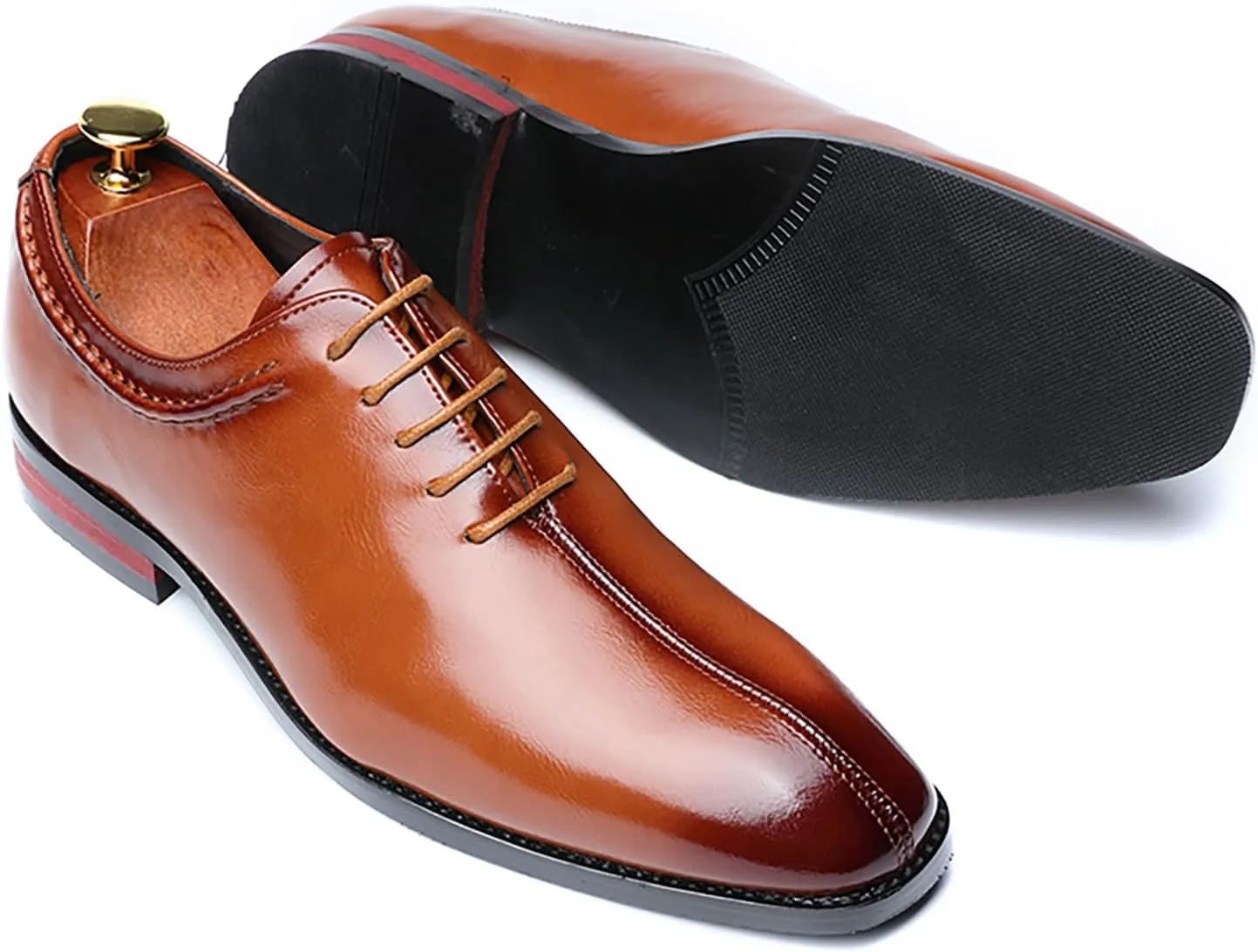 Men's Dress Shoes Men's Business Formal Oxford Shoes Business Patent PU Leather Shoes for Men