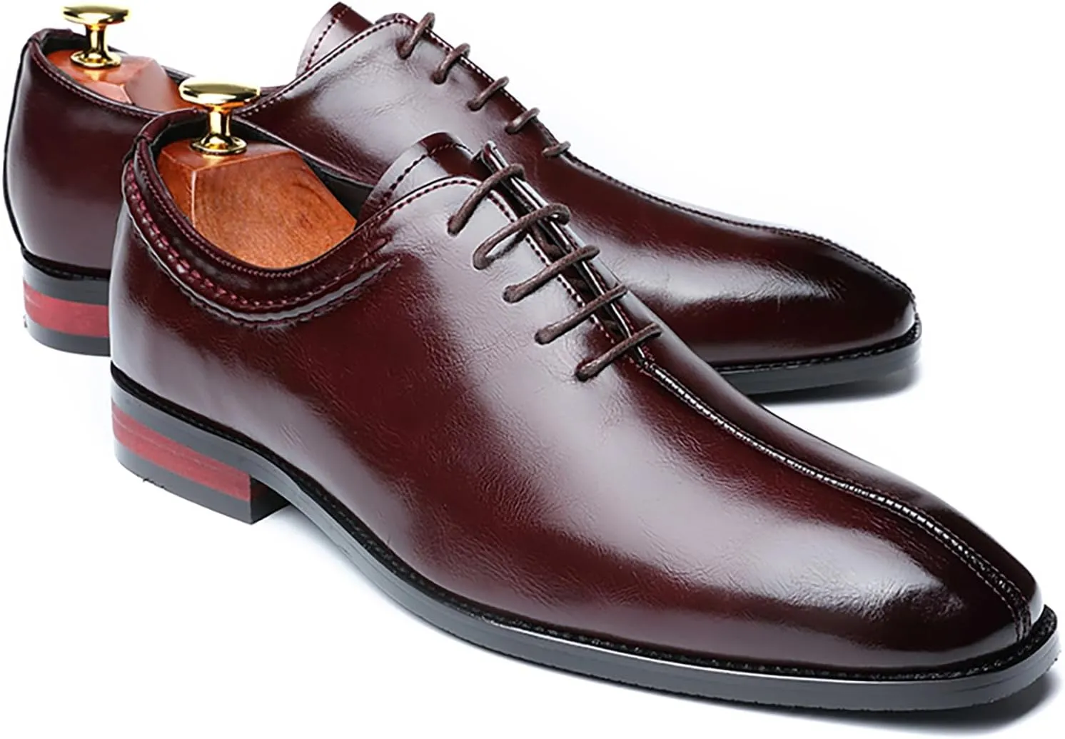 Men's Dress Shoes Men's Business Formal Oxford Shoes Business Patent PU Leather Shoes for Men