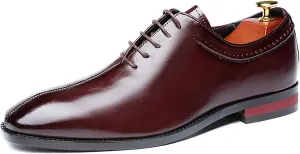 Men's Dress Shoes Men's Business Formal Oxford Shoes Business Patent PU Leather Shoes for Men