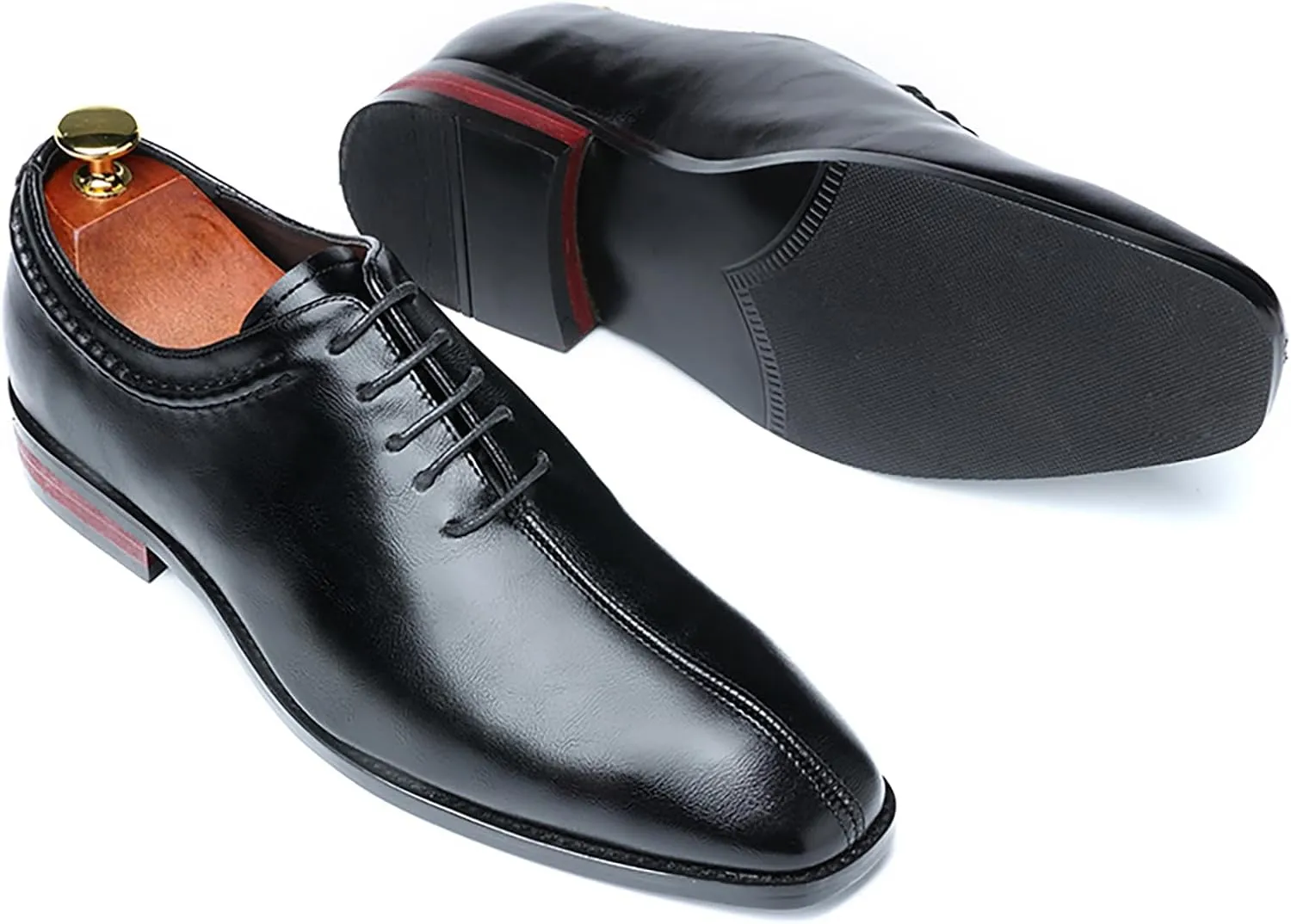 Men's Dress Shoes Men's Business Formal Oxford Shoes Business Patent PU Leather Shoes for Men
