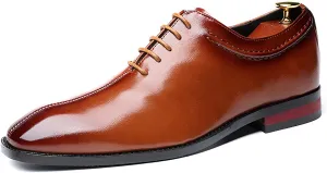 Men's Dress Shoes Men's Business Formal Oxford Shoes Business Patent PU Leather Shoes for Men