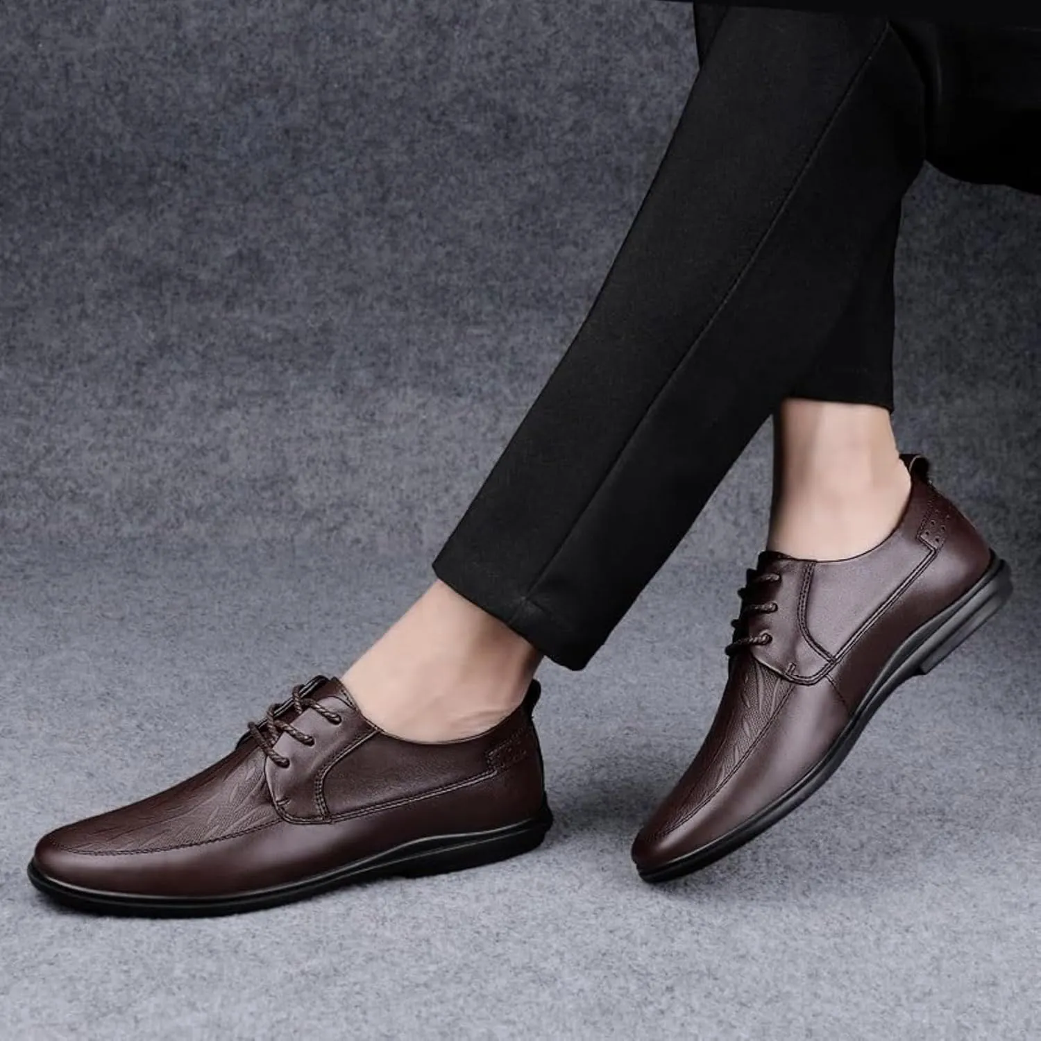 Men's Dress Shoes Oxfords Slip on Shoes Classic Patent Leather Shoes for Men Classic Modern Formal Leather Shoes Casual Loafers