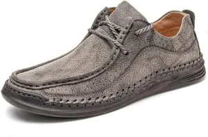 Mens Dress Shoes Sewing Leather Shoes Men's Casual Sneakers Comfortable Driving Shoes Breathable Leather Shoes Men's Shoes(Black,14)