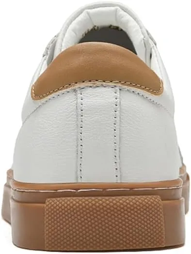 Mens Fashion Sneakers Polished Leather Mens Dress Sneakers Stylish Retro Mens Business Casual Shoes Size 6-14