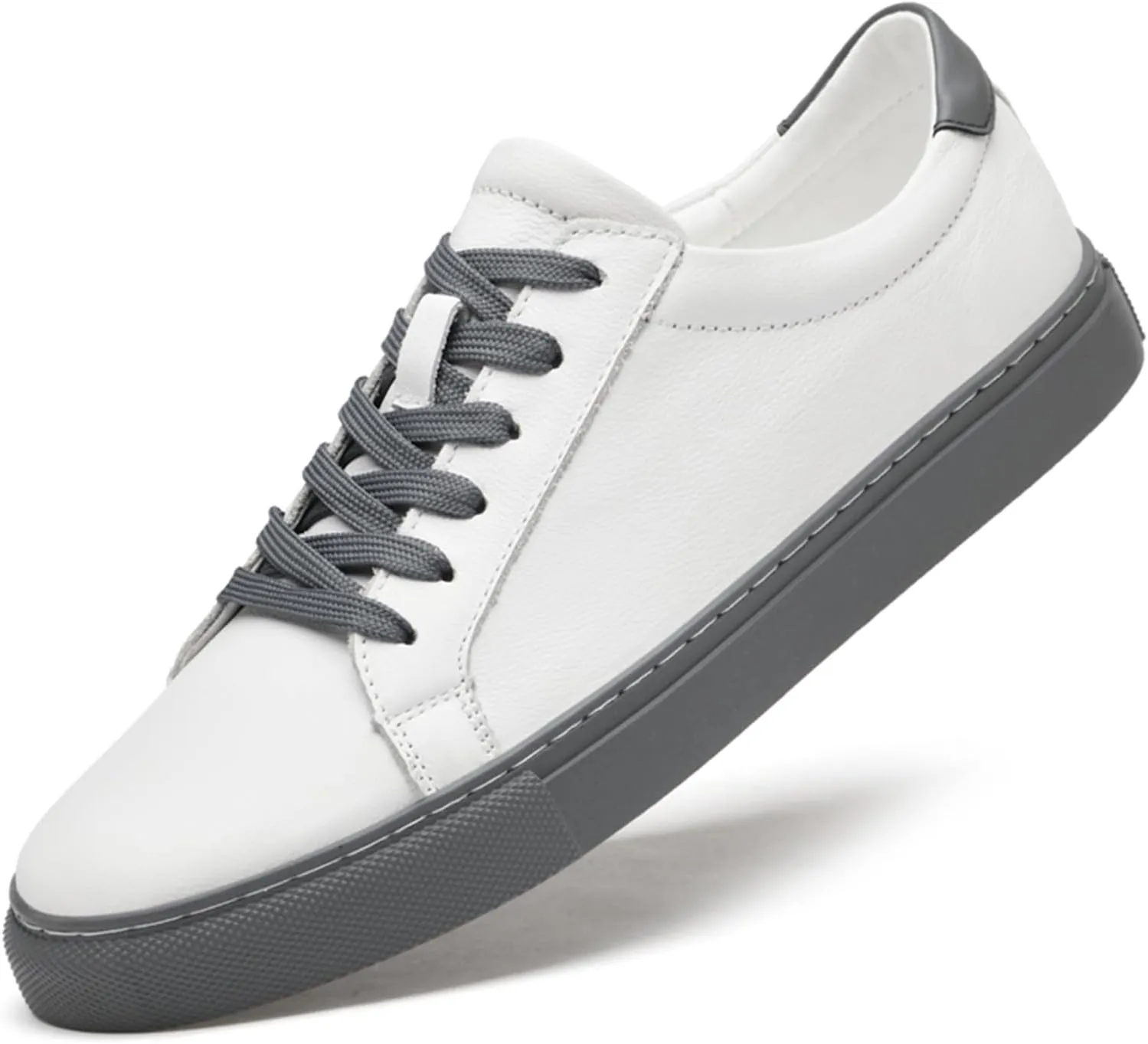 Mens Fashion Sneakers Polished Leather Mens Dress Sneakers Stylish Retro Mens Business Casual Shoes Size 6-14
