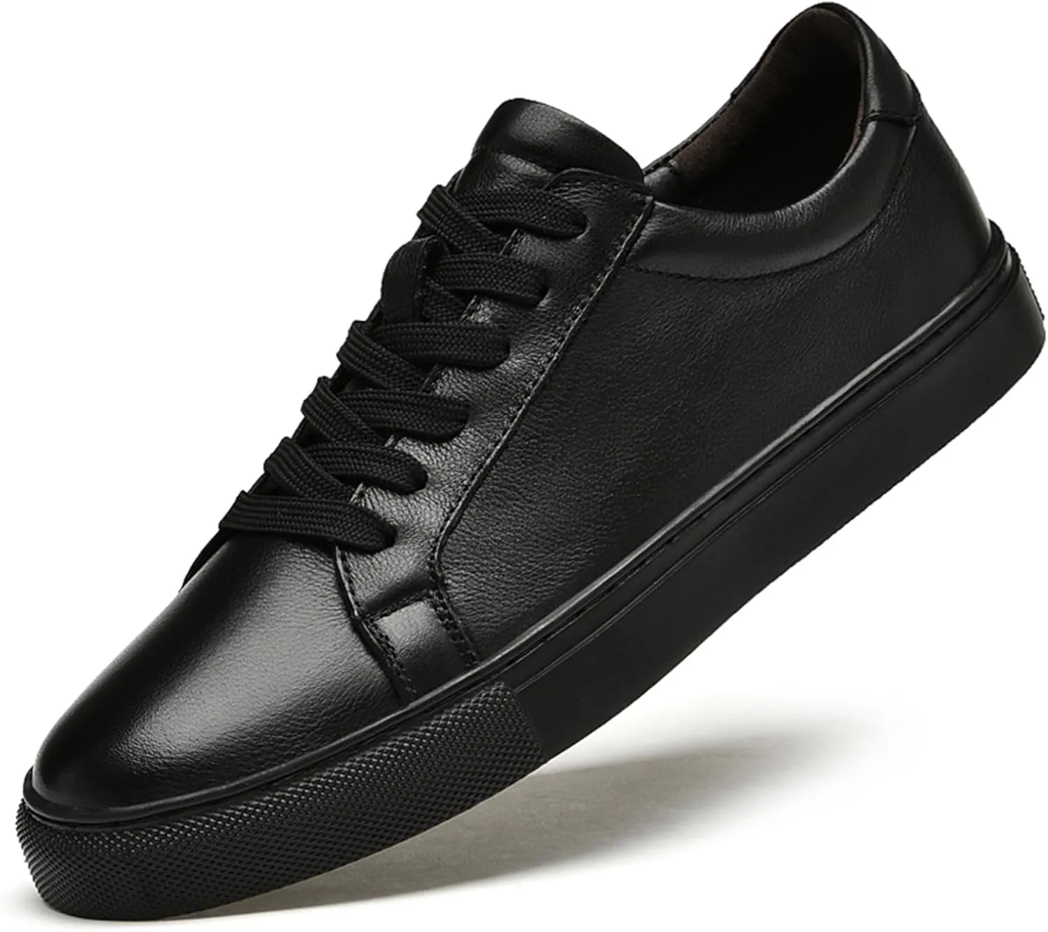 Mens Fashion Sneakers Polished Leather Mens Dress Sneakers Stylish Retro Mens Business Casual Shoes Size 6-14