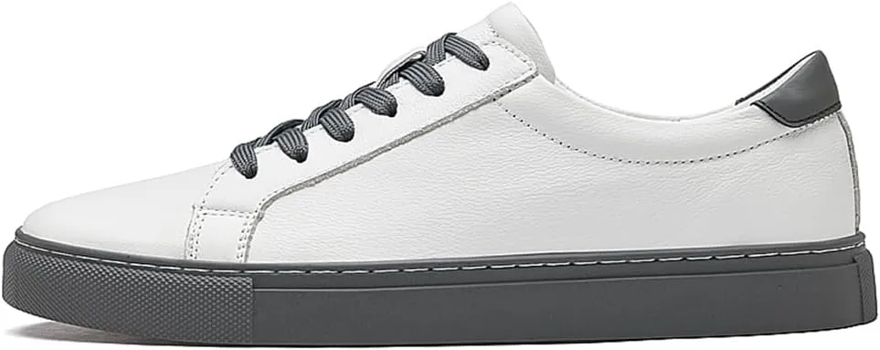 Mens Fashion Sneakers Polished Leather Mens Dress Sneakers Stylish Retro Mens Business Casual Shoes Size 6-14
