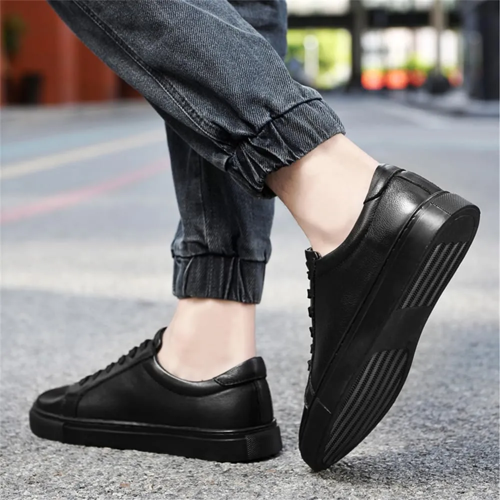 Mens Fashion Sneakers Polished Leather Mens Dress Sneakers Stylish Retro Mens Business Casual Shoes Size 6-14