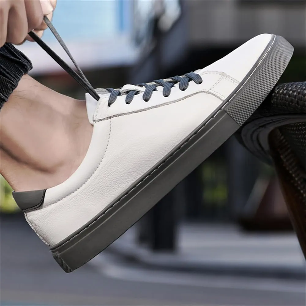 Mens Fashion Sneakers Polished Leather Mens Dress Sneakers Stylish Retro Mens Business Casual Shoes Size 6-14