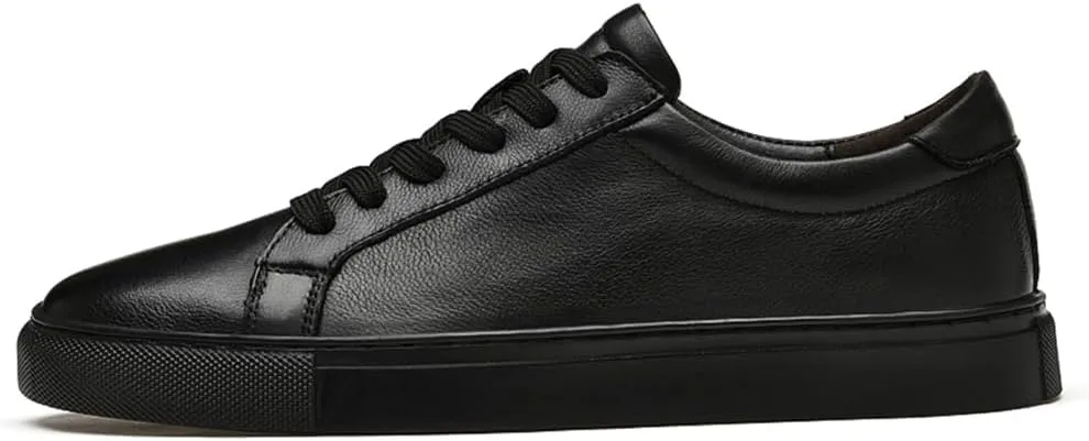 Mens Fashion Sneakers Polished Leather Mens Dress Sneakers Stylish Retro Mens Business Casual Shoes Size 6-14