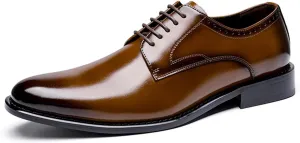 Mens Grey Business Casual Shoes Men Business Casual Suit Shoes Shoe Lace Comfortable Leather Shoes Male Dress Men's Leather Shoes Meeting Office Work Shoes