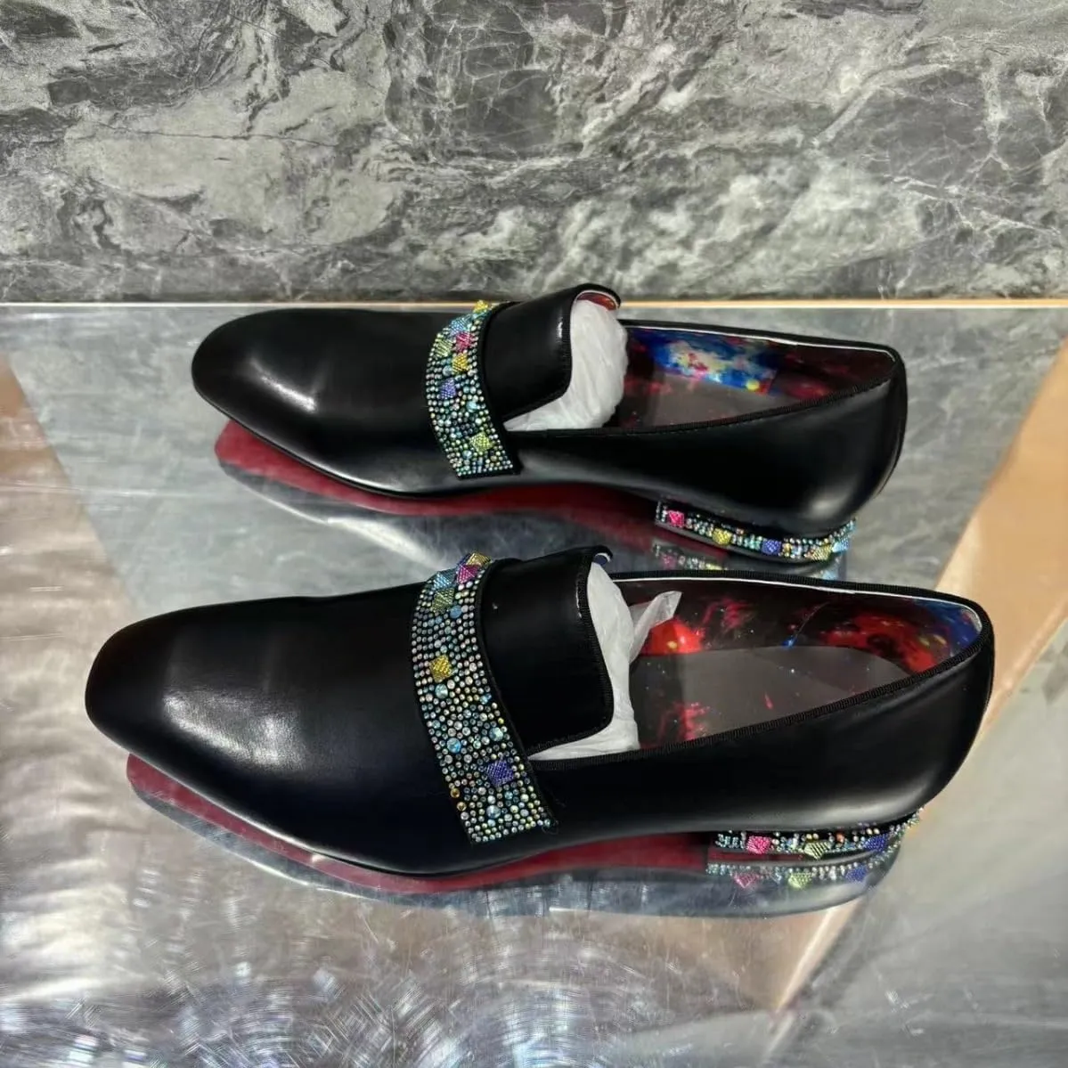 Men's Hands Free Slip On Walking Leather Shoes Loafers Flat Penny Comfort for Dating Business Party