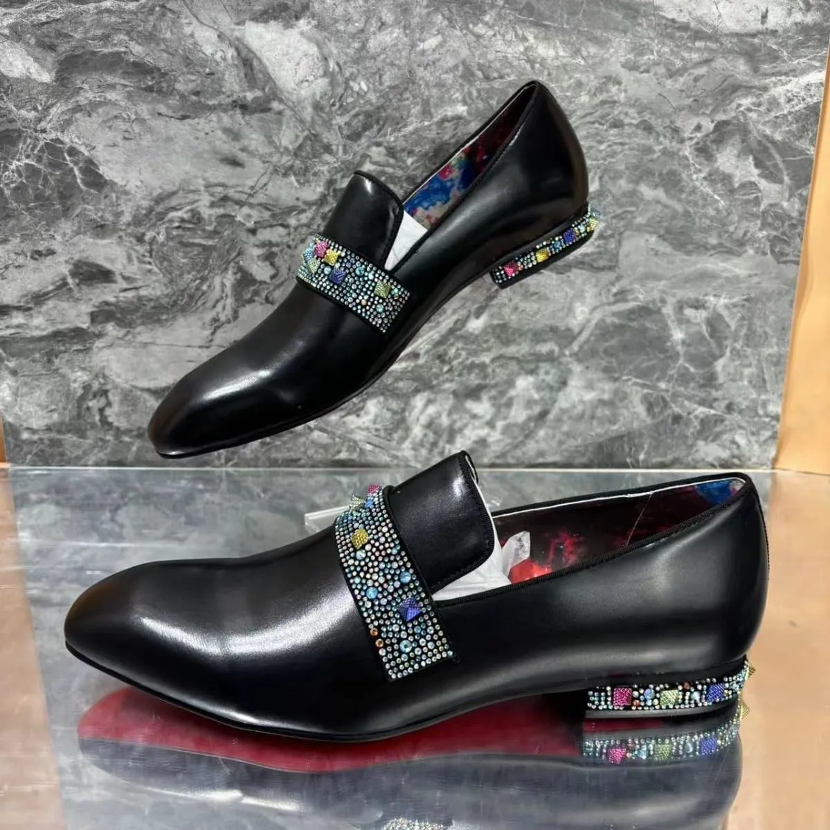 Men's Hands Free Slip On Walking Leather Shoes Loafers Flat Penny Comfort for Dating Business Party