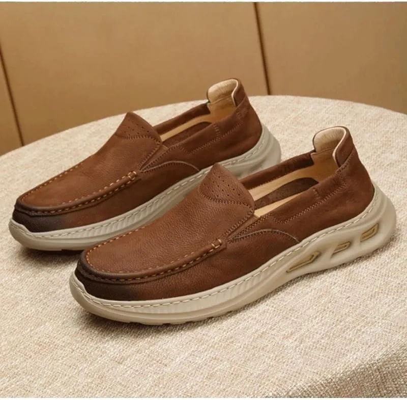 Men's Hands Free Slip On Walking Leather Shoes Loafers for Driving Walking Wedding Outdoor Indoor Size Fashion Trends