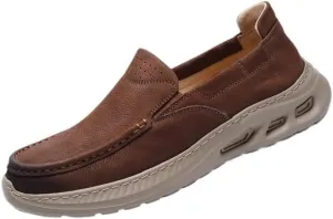 Men's Hands Free Slip On Walking Leather Shoes Loafers for Driving Walking Wedding Outdoor Indoor Size Fashion Trends