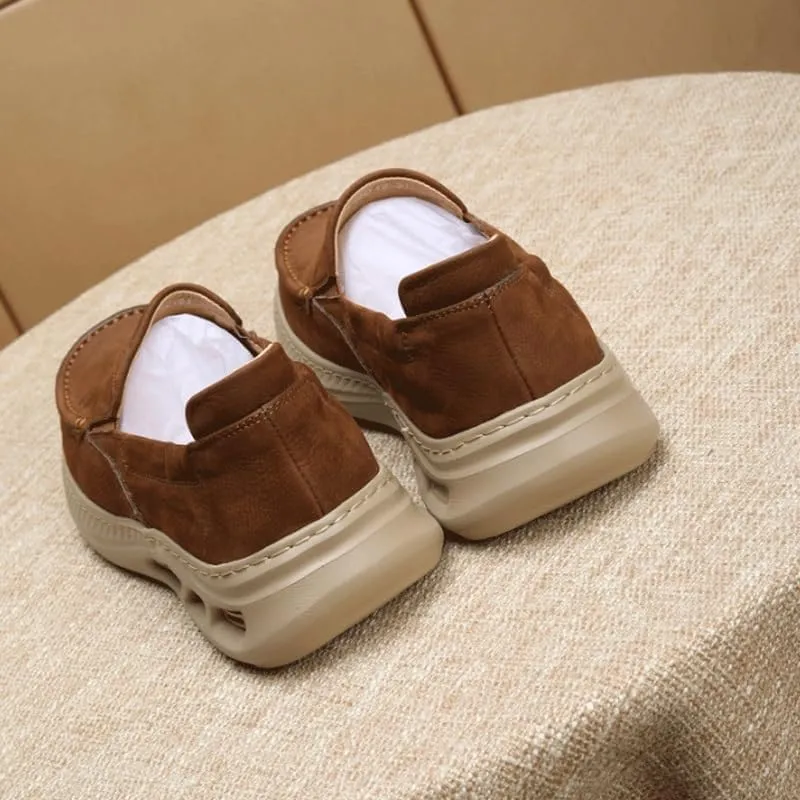 Men's Hands Free Slip On Walking Leather Shoes Loafers for Driving Walking Wedding Outdoor Indoor Size Fashion Trends