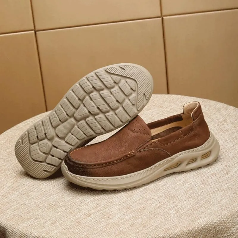 Men's Hands Free Slip On Walking Leather Shoes Loafers for Driving Walking Wedding Outdoor Indoor Size Fashion Trends