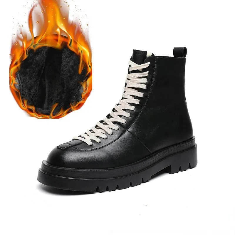 Men's High-top Motorcycle Boots