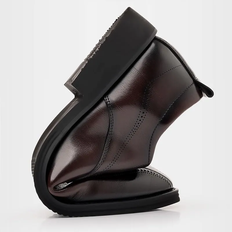 Men's Hollow Faux Patent Dress Shoes, Male Business Casual Shoes Men Business Casual Suit Shoes Shoe Lace Comfortable Leather Shoes Male Dress Men's Leather Shoes Men's Light Brown Dress Shoes